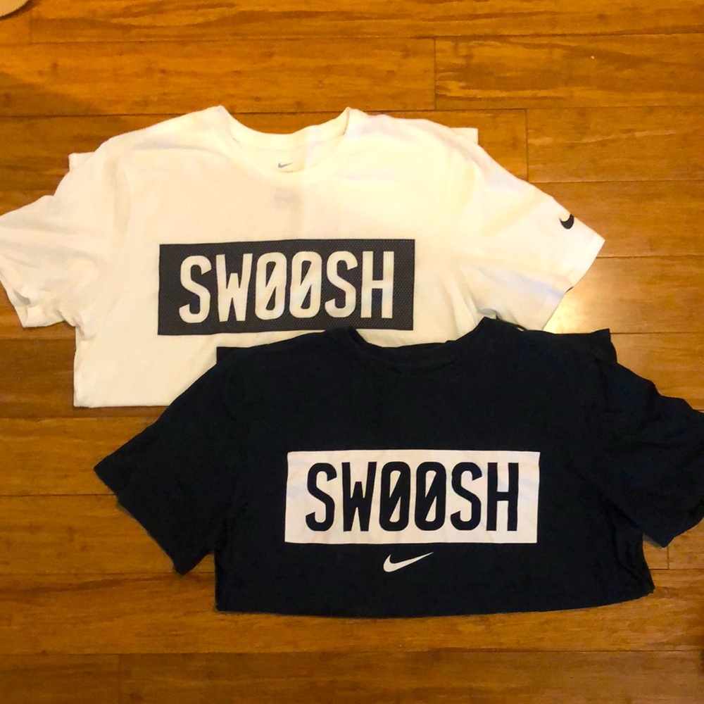 2 Nike Swoosh T-shirts
